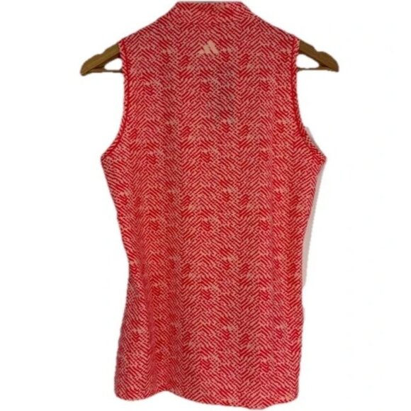 Adidas Women’s Golf Ultimate 365 Sleeveless Mock Neck Tank Size Medium Pure Ruby - Picture 6 of 6